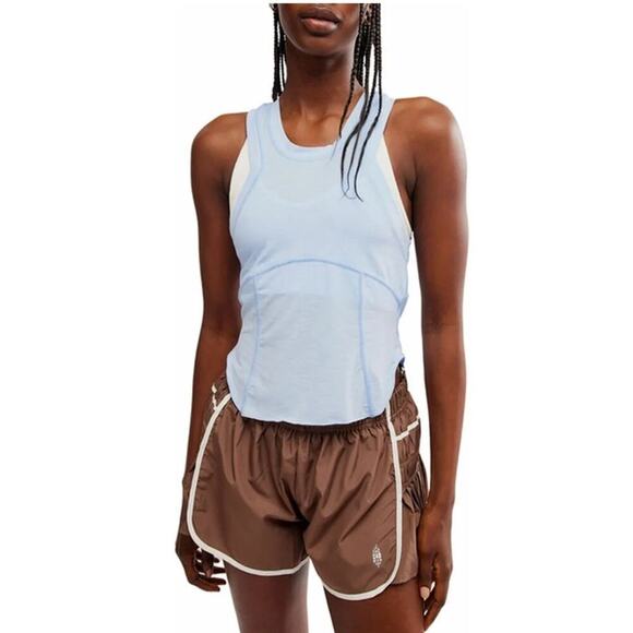NWT! FP Movement Silver Lining Tempo Tank Blue Size S - Picture 1 of 5